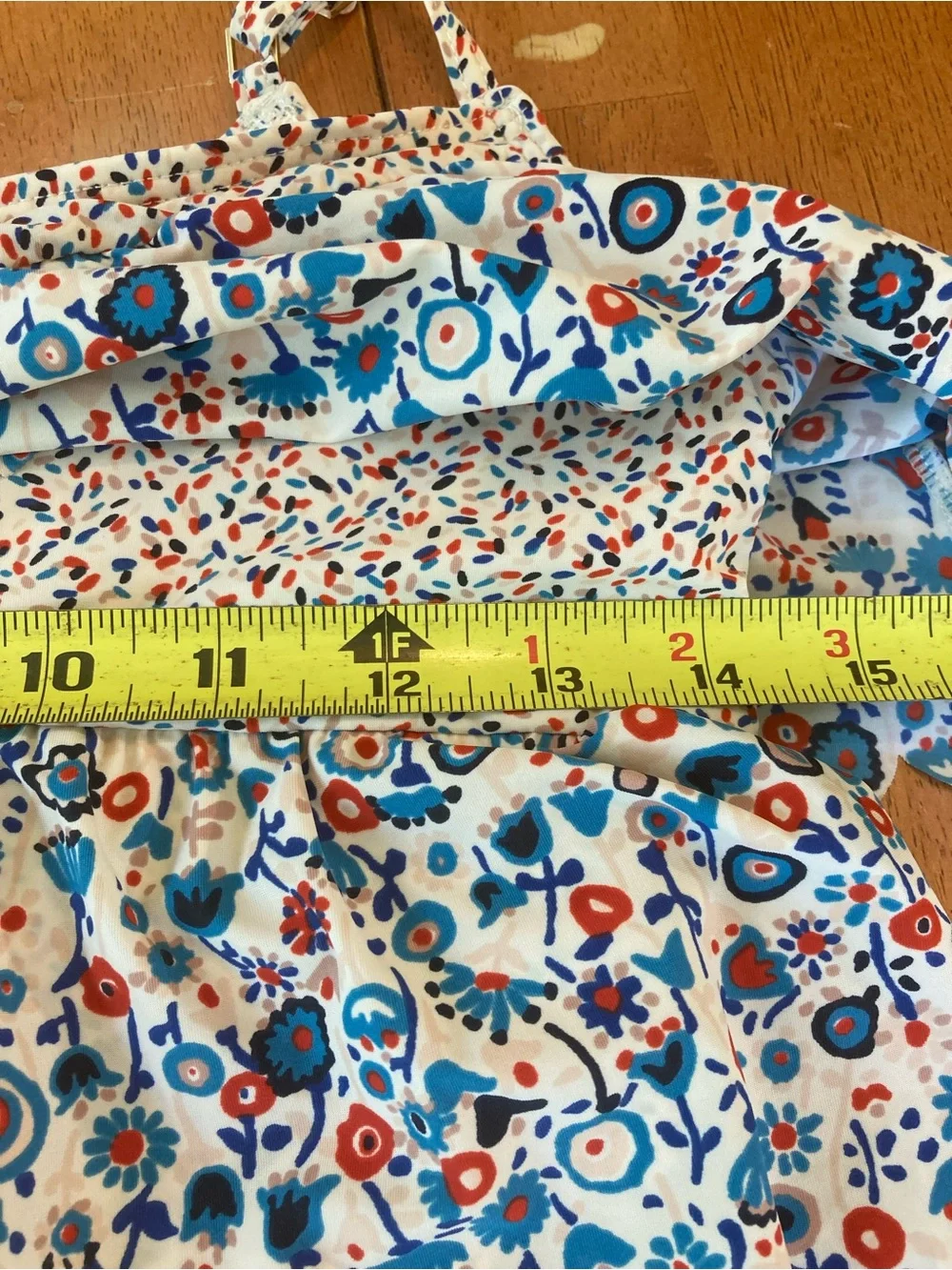 Marc Jacobs FLORAL FRUTTI Ruffled Tier Tankini Top and Matching Skirt - M - Picture 13 of 16